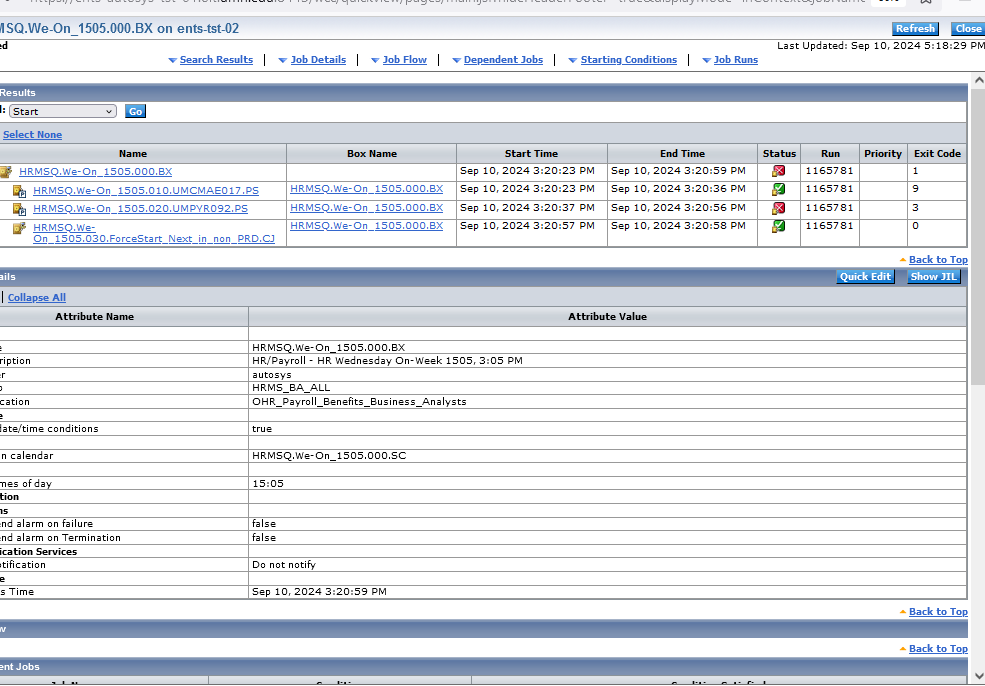 Autosys PRD